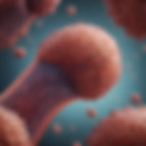 Microscopic view of liver tissue showing inflammation and fat accumulation.
