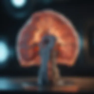 MRI scan highlighting liver abnormalities associated with NASH.