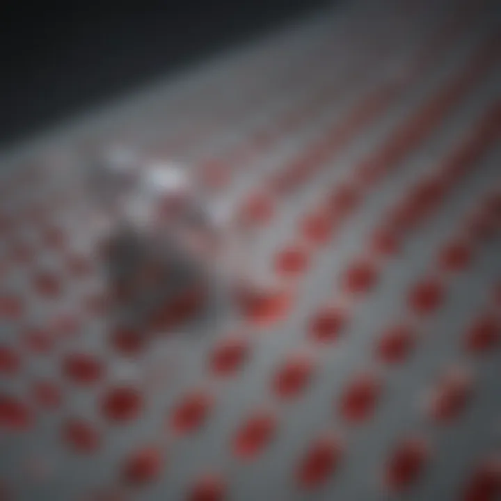 Detailed illustration of blood sample collection