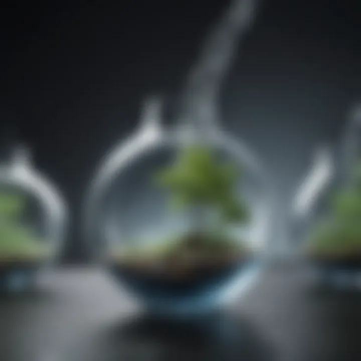 Diagram illustrating the connection between oxygen and sustainability