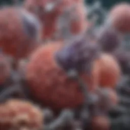 Illustration of pulmonary mycobacterial infection mechanisms