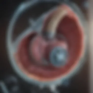 Diagram illustrating the TAVR procedure