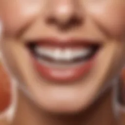 Bright white teeth against a vibrant background