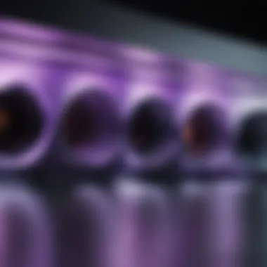 Innovative UV Light Technology Close-up of UV light technology in action