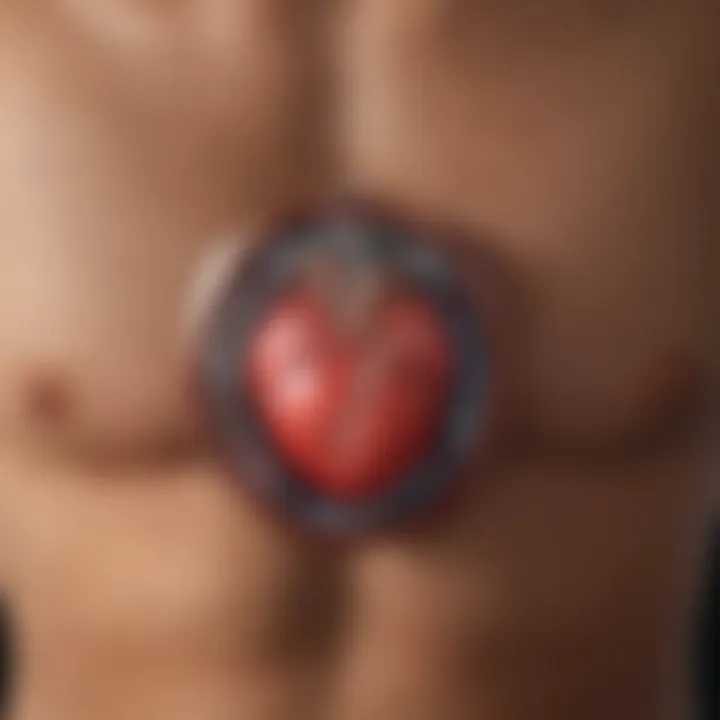 Real-time heart monitoring on a digital display
