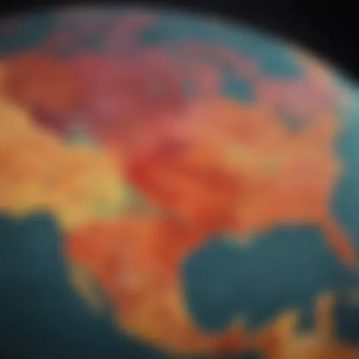 Map showcasing malaria prevalence across different regions