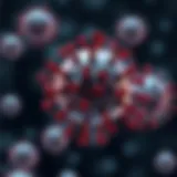 HIV virus illustration impacting cardiovascular health