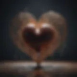 Musical notes flowing from a heart symbolizing emotional connection