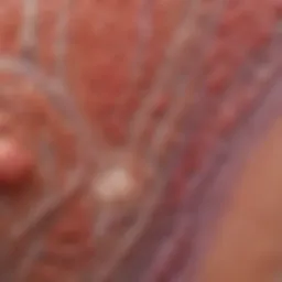 Detailed diagram of skin cell layers