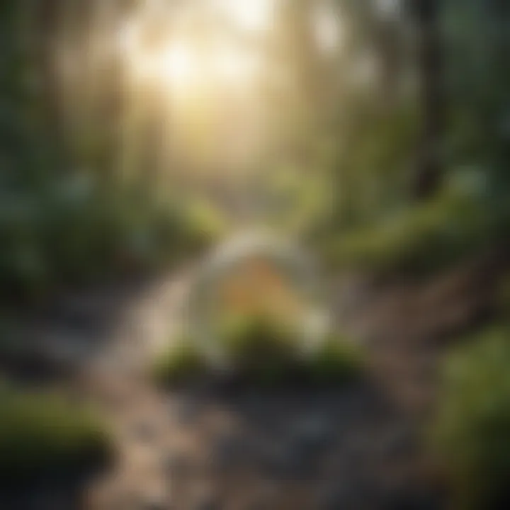 Illustration of the nitrogen cycle in ecosystems