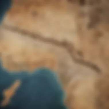 Migration Patterns of Early Hominins Map illustrating migration patterns of early hominins