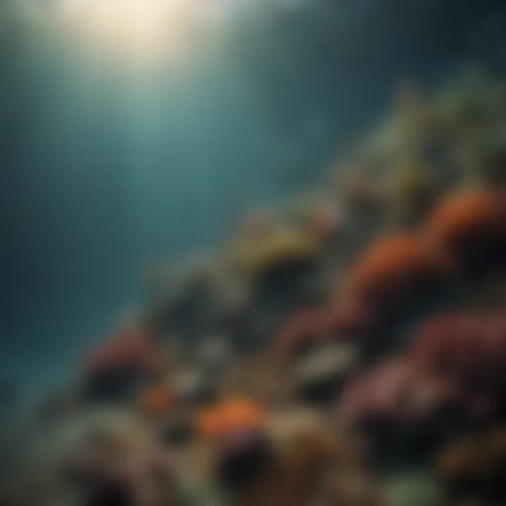 Graph depicting the decline in marine biodiversity due to acidification