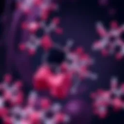 The structure of thymic proteins illustrated in a molecular diagram