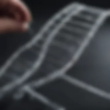 Diagram illustrating the application of DNA analysis in forensic science.