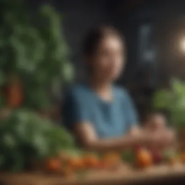 Nutritional charts and information related to plant-based diets