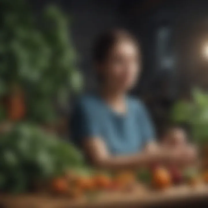 Nutritional charts and information related to plant-based diets