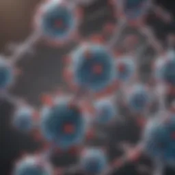 Illustration depicting the structure of IgG antibodies