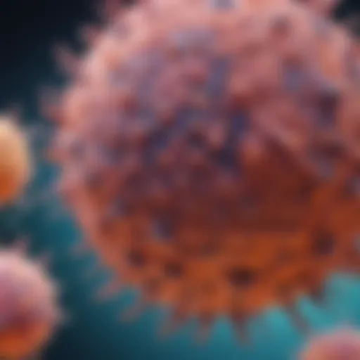 Illustration depicting adenocarcinoma cell structure