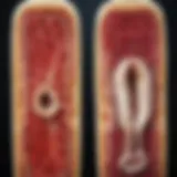 Illustration of bone marrow showing healthy versus aplastic conditions