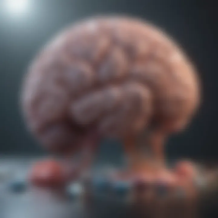 An illustration of brain receptors affected by antidepressants