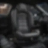 A detailed illustration of a safe car seat installation