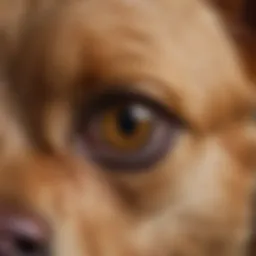 A close-up of a dog's skin showing mast cell tumors