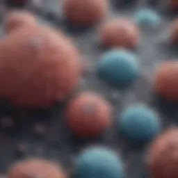 Microscopic view of keratinocytes exhibiting acantholysis in Darier's disease.