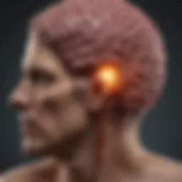 Visual representation of stroke impact on the brain