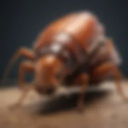 Illustration of German cockroach anatomy