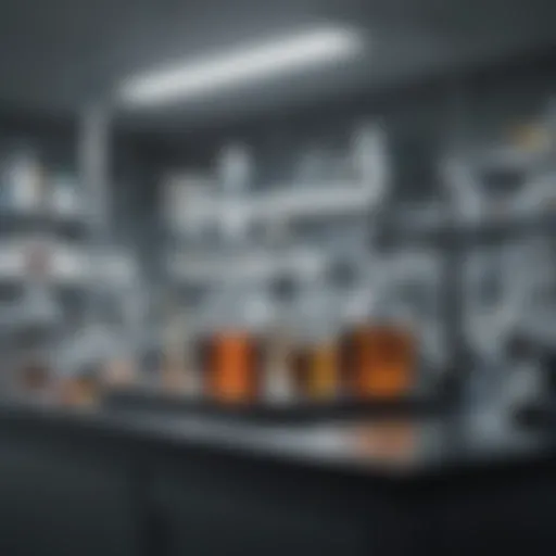 A sophisticated laboratory setup illustrating GMP standards in action