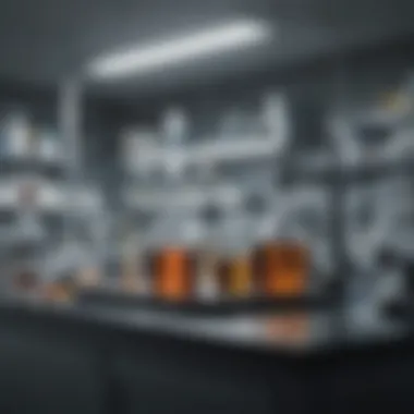 Laboratory Demonstrating GMP Standards A sophisticated laboratory setup illustrating GMP standards in action