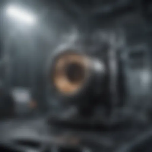Innovative hydrogen capture technology setup showcasing advanced machinery