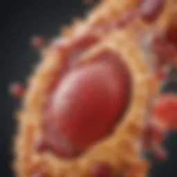 Visual representation of HDL cholesterol structure
