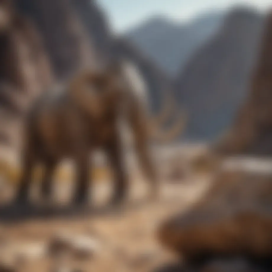 Mammoth fossil discovery site