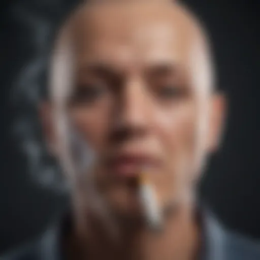 Graphical representation of smoking habits and cancer risk correlation