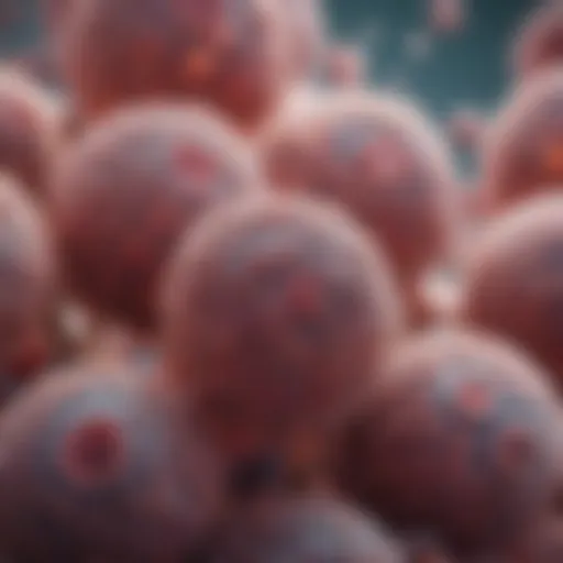 Microscopic view of Klebsiella pneumoniae bacteria