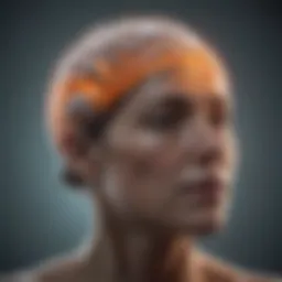 MRI scan showcasing lesions associated with Multiple Sclerosis