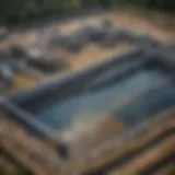Schematic representation of wastewater treatment stages
