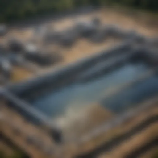 Schematic representation of wastewater treatment stages