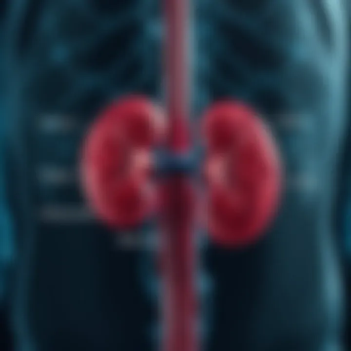 Kidney Function Explained Diagram showing the kidneys and their function