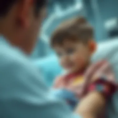 Child receiving therapy for muscular dystrophy