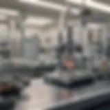 A detailed depiction of pathology laboratory instruments