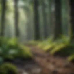 A lush green forest representing nature's resilience