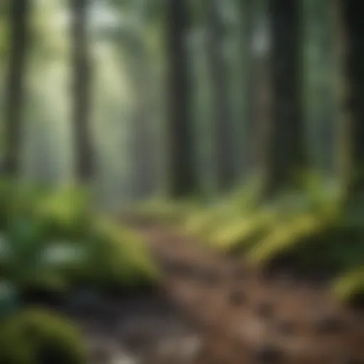 A lush green forest representing nature's resilience