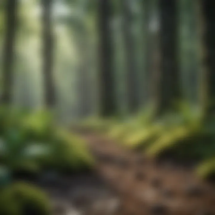 A lush green forest representing nature's resilience